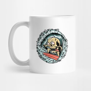 Skull Surfing Mug